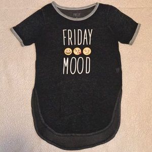 Friday Mood emoji top.